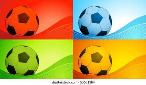 Colored footballs
