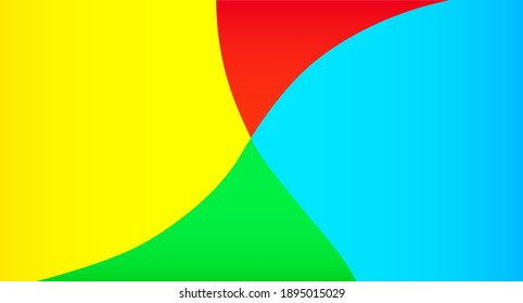 Fondo de color de cuatro colores. Ilustración del vector