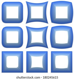 Colored frame collection - blue