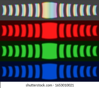 Colored fringes in Young's Double Slit Experiment