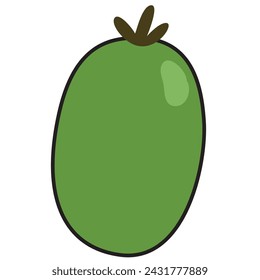 Farbige Frucht-Ikone Vektor-Illustration
