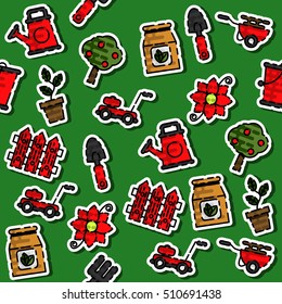Colored garden pattern