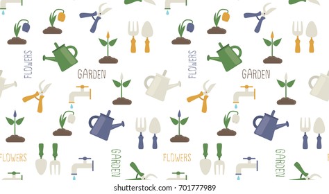Colored garden pattern