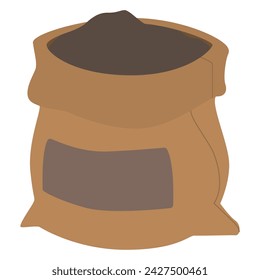 Colored gardening sack icon Vector illustration