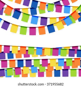 colored garlands background collection for party or festival usage