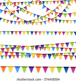 colored garlands background collection for party or festival usage
