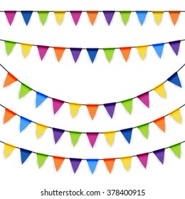 colored garlands background collection for party or festival usage