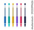 colour ball pen