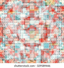 colored gentle polygons. geometric background. grunge effect