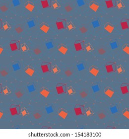 colored geometric abstraction. seamless pattern. vector image.