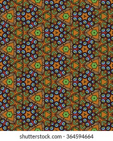 Colored geometric background.  kaleidoscope background. can be used for gift products, textiles, packaging. Seamless pattern