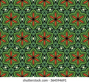 Colored geometric background.  kaleidoscope background. can be used for gift products, textiles, packaging. Seamless pattern