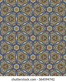 Colored geometric background.  kaleidoscope background. can be used for gift products, textiles, packaging. Seamless pattern