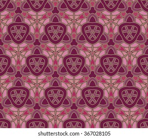 Colored geometric background.  kaleidoscope background. Can be used for gift products, textiles, packaging. Seamless pattern