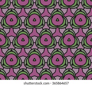 Colored geometric background.  kaleidoscope background. May be used for gift products, textiles, packaging. Seamless pattern