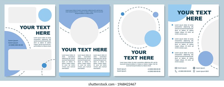 Colored geometric brochure template. Flyer, booklet, leaflet print, cover design with copy space. Corporate modern presentation. Vector layouts for magazines, annual reports, advertising posters