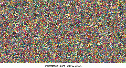 Colored Geometric grid modern abstract pixel noise texture No Signal TV Screen VHS Glitch Background