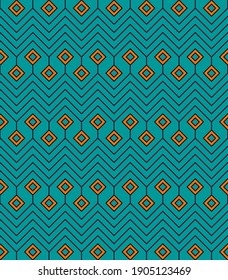 Colored geometric pattern. Background with rhombuses and lines for web banners, posters, cards, wallpapers. Modern geometrical abstract Vector illustration.