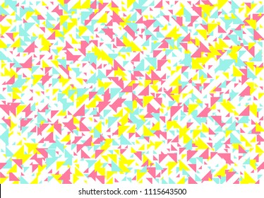 Colored geometric pattern background, texture of triangles.
