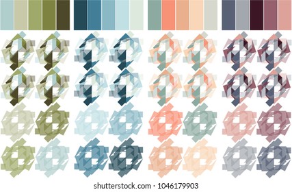 colored geometric pattern with transparencies and movement