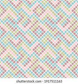Colored geometric seamless pattern.Flat endless background.Decorative ornate design for wrapping paper,wallpaper,pattern fills,web page background,surface textures.Vector illustration.