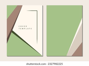 Colored geometric shapes. place for text. Business brochure, flyer, postcard, poster design. Template for your design. Vector illustration