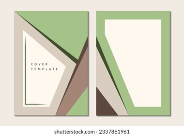 Formas geométricas de color. lugar de texto. Folleto comercial, volante, postal, diseño de afiches. Plantilla para su diseño. Ilustración del vector