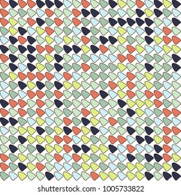 Colored geometrical vector background. Abstract repeating pattern with evenly distributed elements. Geometric background for modern fashion, design, prints, textile, cloth, paper packaging