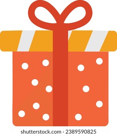 Colored gift box vector for Xmas or valentines present	