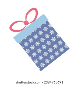 Boxé de regalo de color con cinta de opciones. Vector