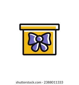 colored gifts icons, perfect icon, illustration