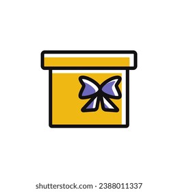 colored gifts icons, perfect icon, illustration