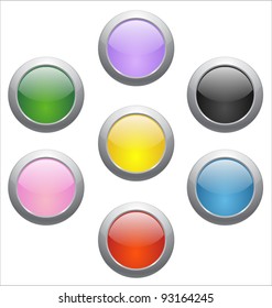 Colored glossy icons