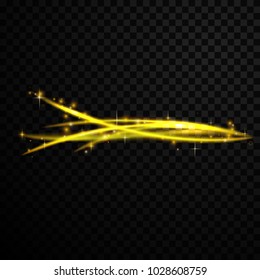 Colored glowing light effects vector