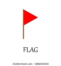 colored golf flag icon. Element of web icon for mobile concept and web apps. Detailed colored golf flag icon can be used for web and mobile. Premium icon on white background