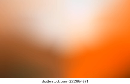 Fundo abstrato de gradiente colorido. Ilustração de movimento suave marrom e laranja. Textura líquida turva