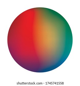 Diseño de banner en círculo de gradiente de color, Etiqueta decoración de productos de venta de tarjeta invitación de emblema y tema premium Ilustración vectorial