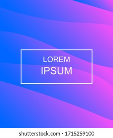 Colored gradient waves design for cover, report, wallpaper, flyer, poster, brochure, background, card, typography or other products. Vector illustration.