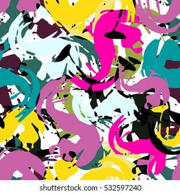 colored graffiti seamless texture
