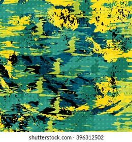 colored graffiti stains on a black background grunge texture