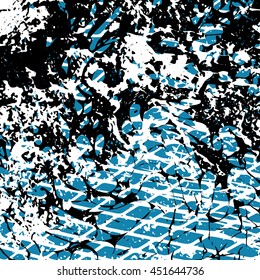 colored graffiti stains on a black background grunge texture