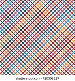 Colored grid pattern. Geometric pattern. Vector illustration