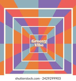 Colored groovy background Vector illustration