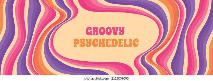 Colored groovy psychedelic background. Eps 10 vector illustration 