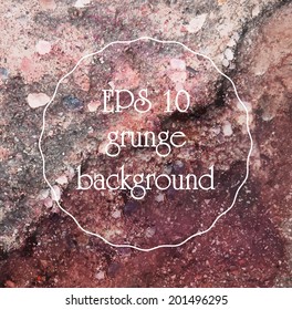 Colored grunge rock texture. Vector EPS 10.