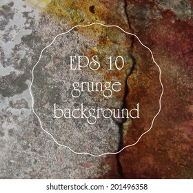 Colored grunge rock texture. Vector EPS 10.