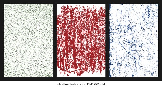 Colored grunge texture. Set of different colors abstract background for your design. Colorful wallpaper elements. Vector illustration,eps 10.