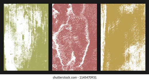 Colored grunge texture. Set of different colors abstract background for your design. Colorful wallpaper elements. Vector illustration,eps 10.