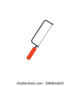 colored Hacksaw for metal illustration. Element of construction tools for mobile concept and web apps. Detailed Hacksaw for metal illustration can be used for web and mobile on white background