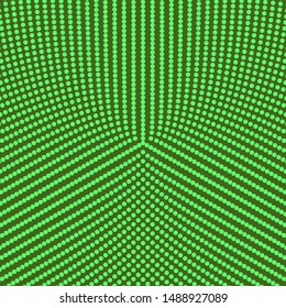 Colored halftone abstract dot pattern background design - green vector illustration from circles
